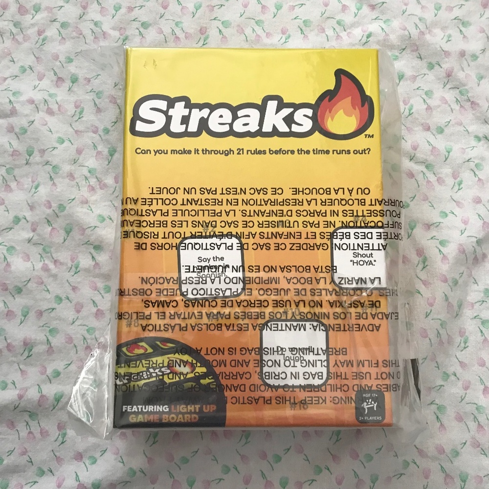 NEW Streaks Party Card Board Game 2+ Players